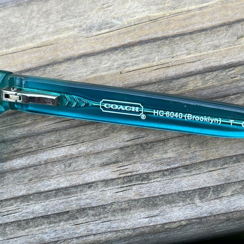 Coach New York Ladies Eyeglasses Frame BROOKLYN Blue Dark Tortoise/Teal 50[]16 - Picture 7 of 12